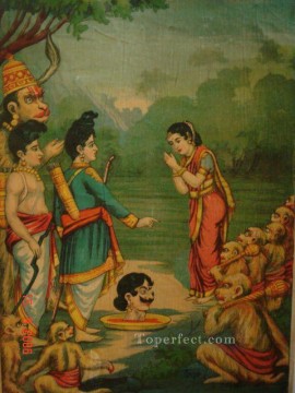 indio Painting - Sulochana recibe de la India la cabeza de su marido Indrajit